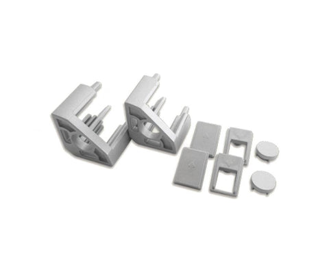 L&S MEC 5 Aluminium End Caps Set