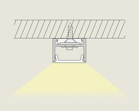 L&S MEC 1/4/5 Frosted Diffuser. Length 3000mm