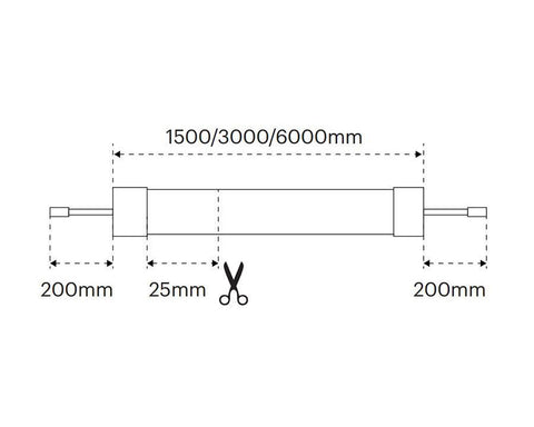 L&S LED Mini Octopus Flexible Strip Reel. Width: 3mm. Length: 3000mm. 24 Volt. 320 LED per metre. Warm White (3000K)