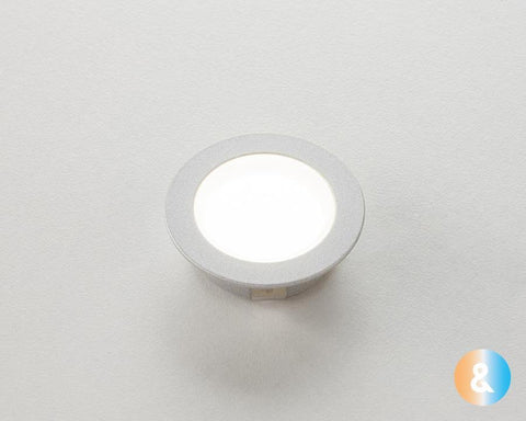 L&S LED 24V Nube Round Emotion Downlight Colour: Warm & Natural White (3000K - 4000K). Size: 64mm. Hole Size 58mm. White Finish