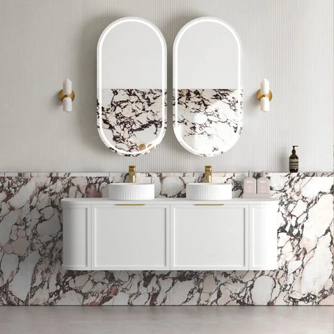 Lancaster White Vanity 1500