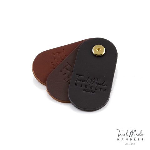Hyde Wood Leather Timber Semi Round Handles