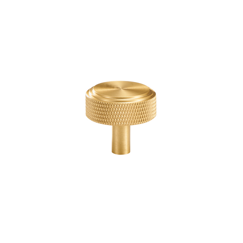 Lennox Solid Brass Knob | Satin Brass