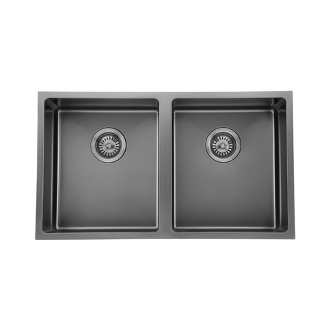 M-S203GM – Double Bowl Sink – Gun Metal