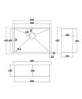 M-S204B – Single Bowl – Stainless Steel sketch