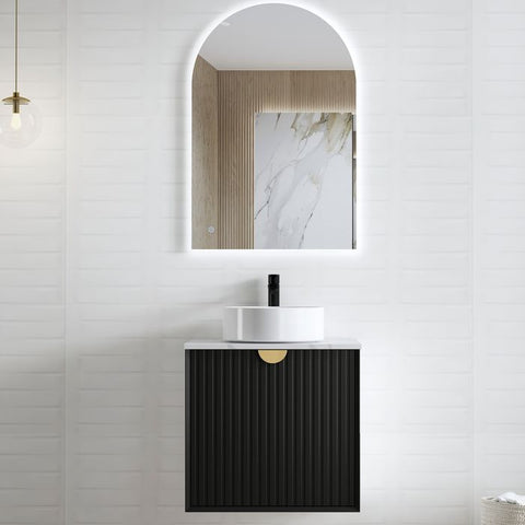 Vanity MARLO Wall Hung 600mm Matte Black