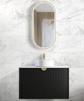 Marlo Single Basin Vanity Vanity Otti Australia 900mm Quartz Stone Pure White-20mm Above Counter