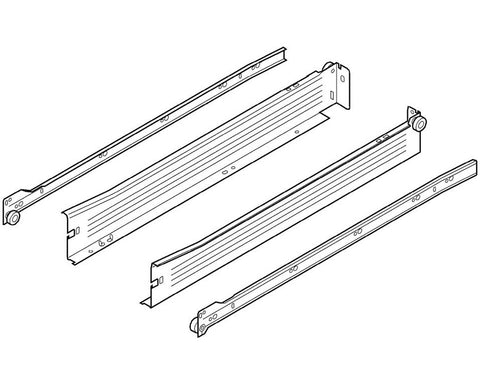 Blum METABOX Single Extension Steel Sides 54mm *Sides And Runners