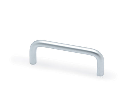 D Handle in Satin Chrome Look. Size: 76 x 8mm Height: 30mm. Width: 8mm