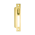 Momo Roller Mortice Lock Strike Plate in gold finish, featuring durable construction for modern entryways.