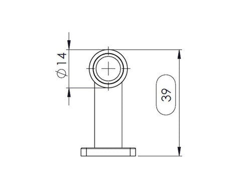 Furnipart Manor T Knob. Diameter: 30mm