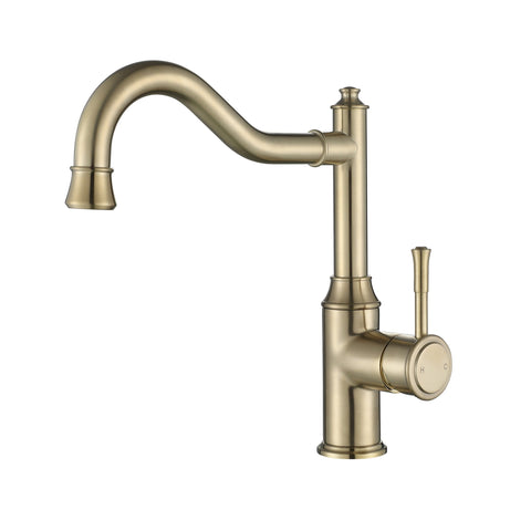 MON004-1BN – Montpellier Shepherd’s Crook Kitchen Mixer – Brushed Nickel