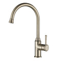 MON004BN – Montpellier Gooseneck Kitchen Mixer – Brushed Nickel