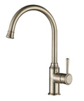 MON004BN – Montpellier Gooseneck Kitchen Mixer – Brushed Nickel