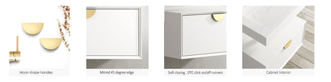 Moonlight Solid Surface Basin with Optional Mixer & Bottle Trap (Rectangle: 1500x460x80)