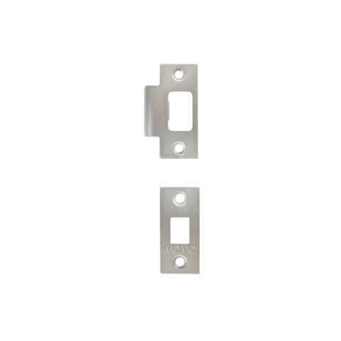 Momo Tubular Latch Accessories Set forend and striker plates for door installation.