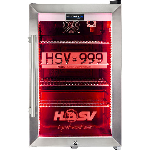 HSV GTSR Maloo branded bar fridge. Great gift idea! Add You Own Number Plate To Door! - Model SC70-SS-GTSR-Maloo