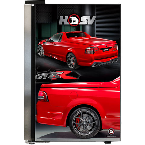 HSV GTSR Maloo branded bar fridge. Great gift idea! Add You Own Number Plate To Door! - Model SC70-SS-GTSR-Maloo