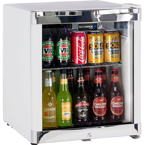 Schmick Glass Door Bar Fridge Tropical Mini 50 Litre - Model HUS-SC50W