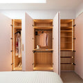 Häfele LED Striplight Kit installed in a wardrobe