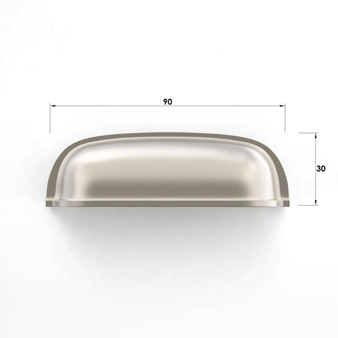 NEWPORT - 90mm Handle (Premium Solid Brass Construction)