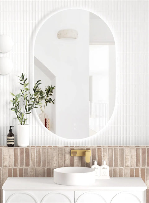 NOOSA LED Oval Frameless Mirror 1200x750mm
