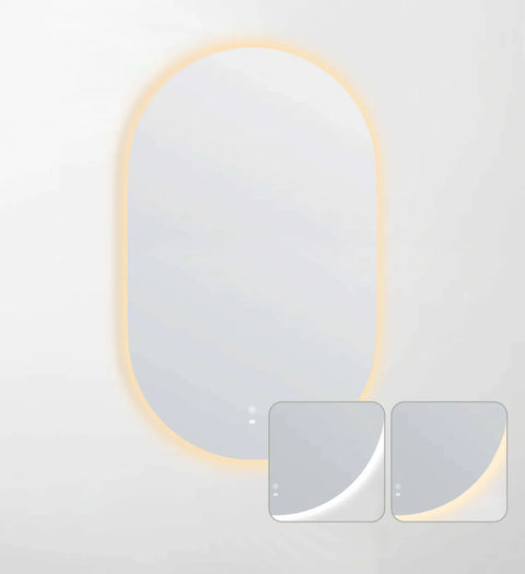 NOOSA LED Oval Frameless Mirror 1200x750mm