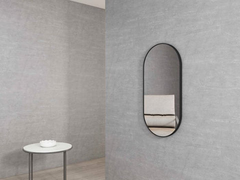 NOOSA Oval Framed Mirror 1200/900mm - Matte Black