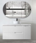 Noosa Single Basin Vanity Vanity Otti Australia 1200mm Quartz Stone Pure White-20mm Above Counter