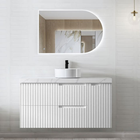 Vanity NOOSA Wall Hung 1200mm Matte White