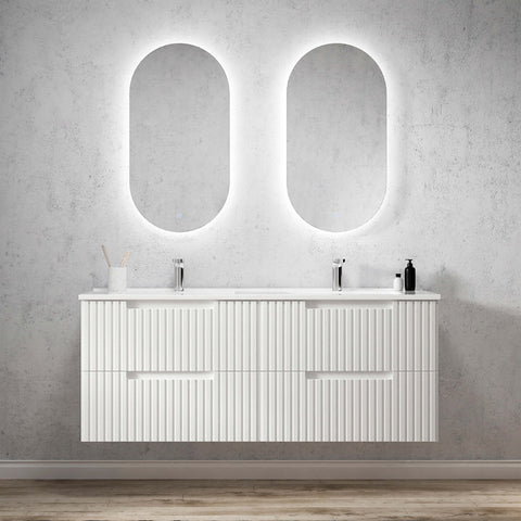 Noosa Ceramic Top Double Basin Vanity Vanity Otti Australia 1500mm  