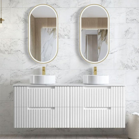 Vanity NOOSA Wall Hung 1500mm Matte White