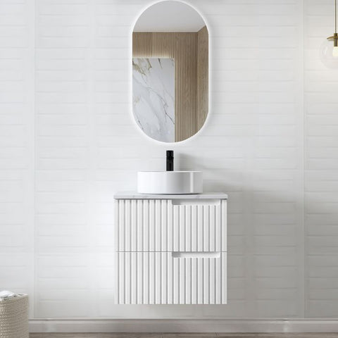 Vanity NOOSA Wall Hung 600mm Matte White