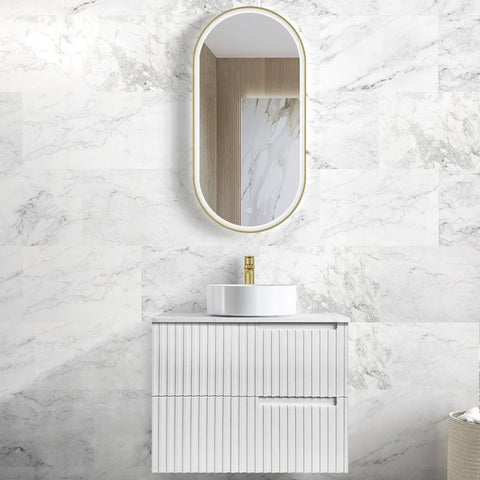Vanity NOOSA Wall Hung 750mm Matte White