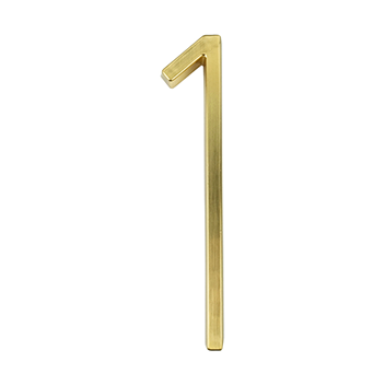 Zinc Alloy Floating House Number | Gold 12cm