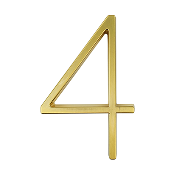 Zinc Alloy Floating House Number | Gold 12cm