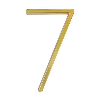 Zinc Alloy Floating House Number | Gold 12cm