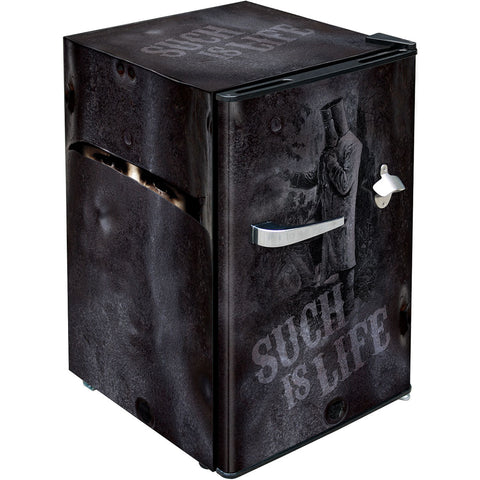 Ned Kelly Retro Mini Bar Fridge 70 Litre Schmick Brand With Opener - Model BC70B-NED
