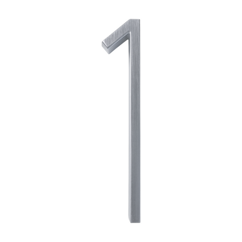 Zinc Alloy Floating House Number | Nickel 12cm