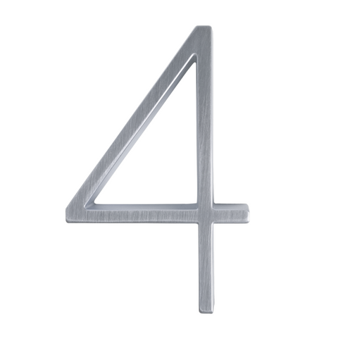 Zinc Alloy Floating House Number | Nickel 12cm