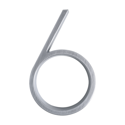 Zinc Alloy Floating House Number | Nickel 12cm