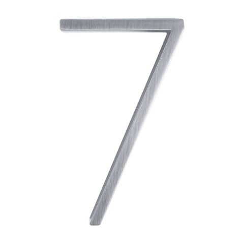 Zinc Alloy Floating House Number | Nickel 12cm