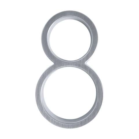 Zinc Alloy Floating House Number | Nickel 12cm