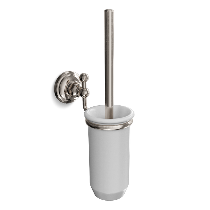 Wall-Mounted Toilet Brush & Holder (Ceramic) | Classico
