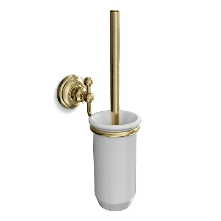 Wall-Mounted Toilet Brush & Holder (Ceramic) | Classico