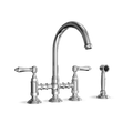 Bridge Kitchen Tap with Side Spray — Gooseneck Swivel Spout | Campania Bridge Kitchen Tap with Side Spray — Gooseneck Swivel Spout | Campania combines elegance and functionality for your dream kitchen.