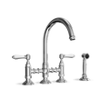Bridge Kitchen Tap with Side Spray — Gooseneck Swivel Spout | Campania Bridge Kitchen Tap with Side Spray — Gooseneck Swivel Spout | Campania combines elegance and functionality for your dream kitchen.