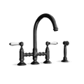 Bridge Kitchen Tap with Side Spray — Gooseneck Swivel Spout | Campania Bridge Kitchen Tap with Side Spray — Gooseneck Swivel Spout | Campania combines elegance and functionality for your dream kitchen.