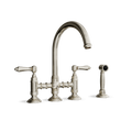 Bridge Kitchen Tap with Side Spray — Gooseneck Swivel Spout | Campania Bridge Kitchen Tap with Side Spray — Gooseneck Swivel Spout | Campania combines elegance and functionality for your dream kitchen.