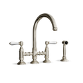 Bridge Kitchen Tap with Side Spray — Gooseneck Swivel Spout | Campania Bridge Kitchen Tap with Side Spray — Gooseneck Swivel Spout | Campania combines elegance and functionality for your dream kitchen.